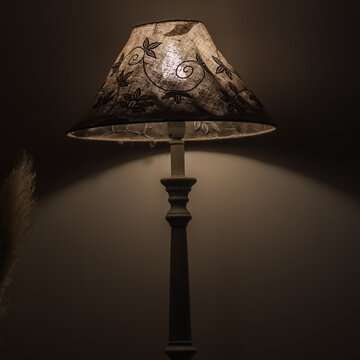 Abat-jour vintage sur pied
