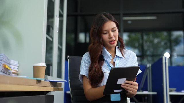 Project manager working and update tasks with milestones progress planning and professional investor working new start up project in the office.