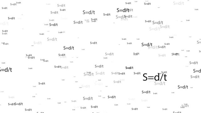 scientific education formula on the white background.4k loop animation