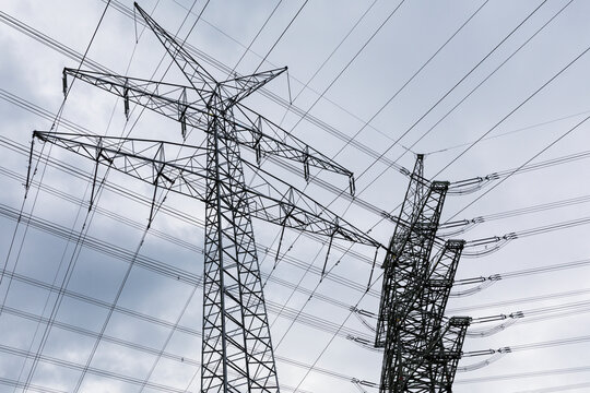 Pylons and power lines