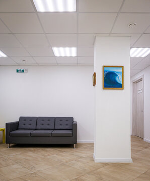 Modern classroom interior in a children&rsquo;s educational center, ready for learning and development.