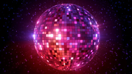 Obraz premium boule a facette pour danser toute la nuit 