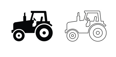 Tractor icon, Tractor Logo, Tractor vector illustration © Icons