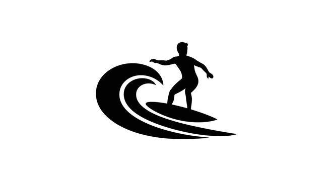 Man surfing on a wave board.