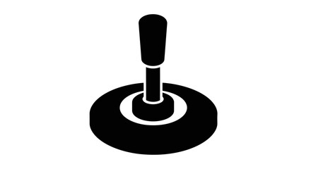 Black and white joystick controller. © amri