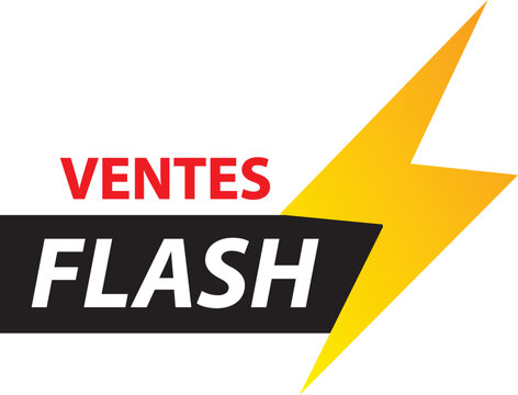 Vente flash avec un &eacute;clair 