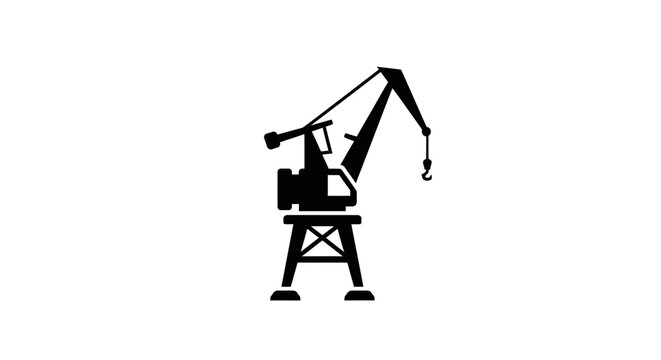Industrial crane machine lifting heavy loads.