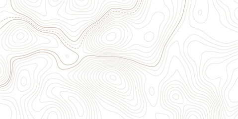 Topographic line contour map background, geographic grid map.Abstract lines background. Contour maps topo contour map on white background, Contour maps. Topo contour paper map design. © MDSOHEL
