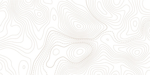 Topographic line contour map background, geographic grid map.Abstract lines background. Contour maps topo contour map on white background, Contour maps. Topo contour paper map design. © MDSOHEL