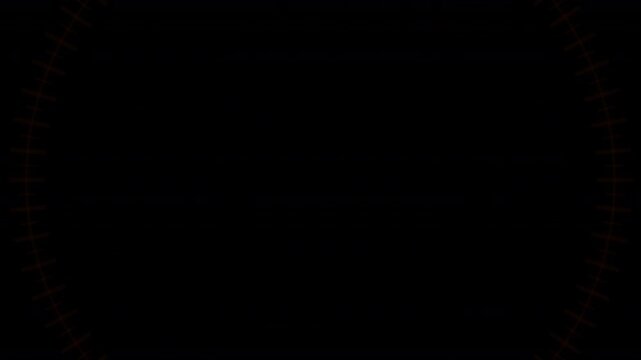 Rader Circles Strobe Orange Animation Loop