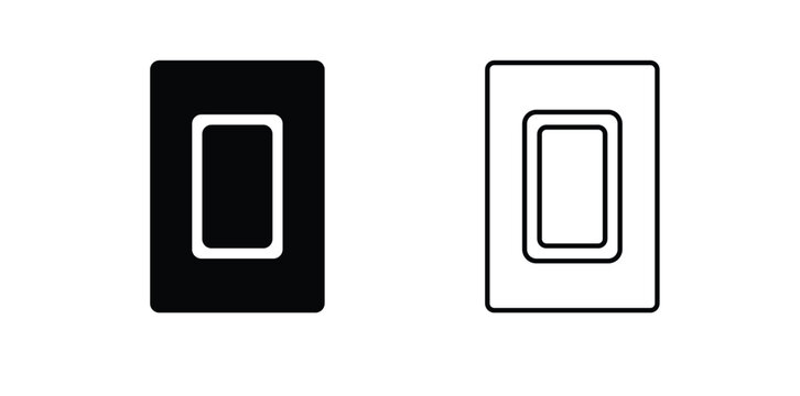 Electric switch icon, Electric switch Logo, Electric switch vector illustration