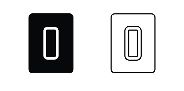 Electric switch icon, Electric switch Logo, Electric switch vector illustration