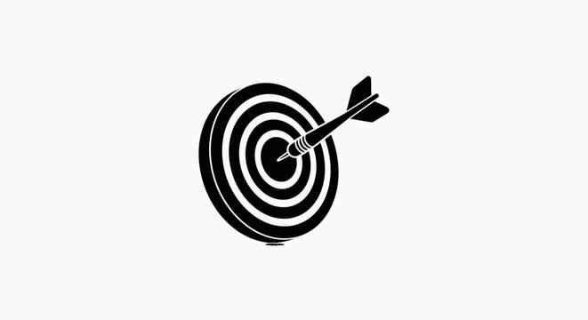 Bullseye Target with Arrow in Center.