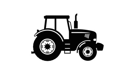 Naklejka premium Tractor vehicle farm equipment machine.