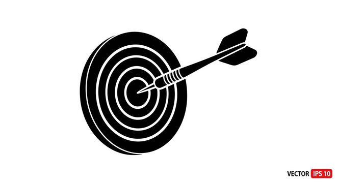 Bullseye Target with Arrow in Center.