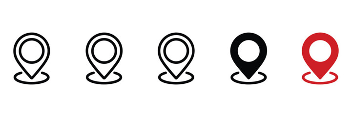 Classic location marker icon representing map pin, geolocation, navigation, and destination points for travel apps and interface design. © ARIF AHMED 04