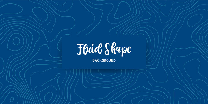 Blue geometric contour line pattern background. Modern abstract topography map vector. Futuristic texture backdrop for technology business or banner.