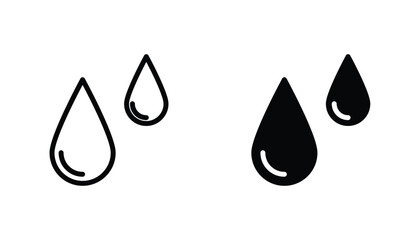 Fototapeta premium Raindrops icon