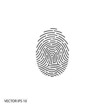 Fingerprint Identification Security Biometric Scan.