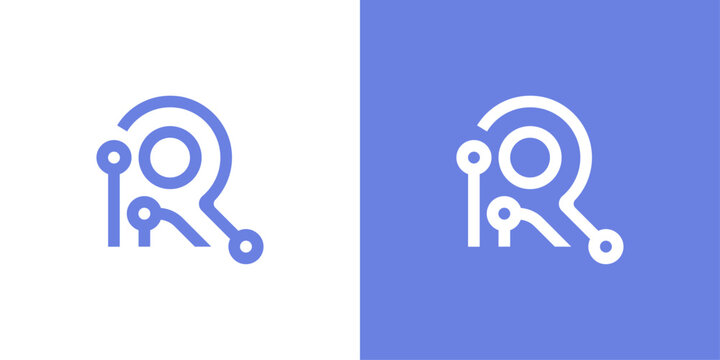 ATOMIC AND TECHNOLOGY LETTER R MONOGRAM 003