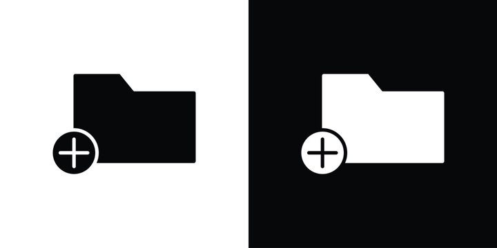 Create folder icon symbols clipart flat designs