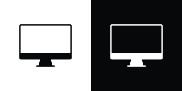 Desktop icon symbols clipart flat designs