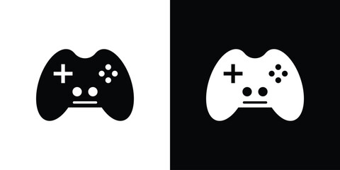 Gamepad icon symbols clipart flat designs © Xevier