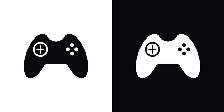 Gamepad icon symbols clipart flat designs