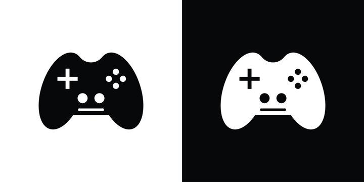Gamepad icon symbols clipart flat designs