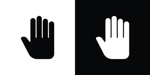 Fototapeta premium Hand icon symbols clipart flat designs