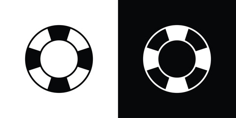 Life buoy icon symbols clipart flat designs © Xevier