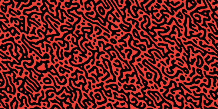 Abstract Red Turing Pattern Background