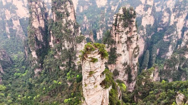 Cinematic Drone Footage of Avatar Mountains &ndash; Misty Peaks and Epic Natural Landscape