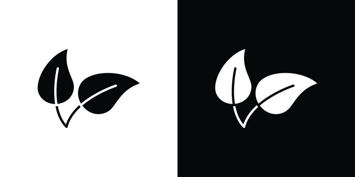 Vegan icon symbols clipart flat designs