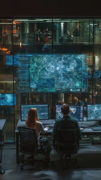Cybersecurity Experts Monitoring Digital Threats