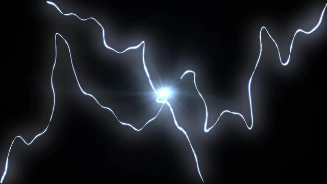 Flash fx electric animation, with hand drawn lightning bursts, cartoon thunder arcs, explosive energy effects, action scene transition graphics, on black screen background 4K