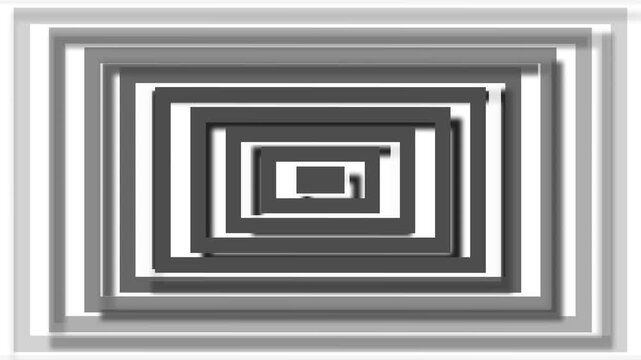 Abstract nested rectangles background creating a clean geometric frame pattern with a simple modern look animation