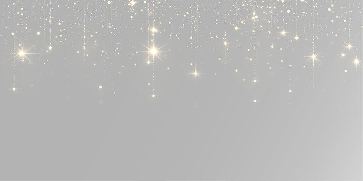 golden light strands with festive sparkle and glowing luxury illumination
