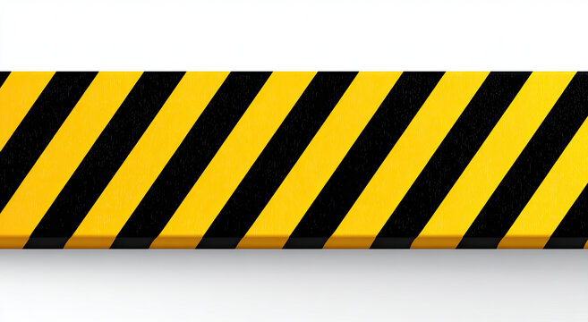 Diagonal black and yellow stripes on a textured surface, signaling caution