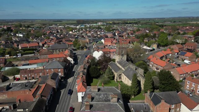 market Weighton Yorkshire UK. Market Weighton a town and civil parish in the East Riding of Yorkshire, England. It is one of the main towns in the East Yorkshire Wold
