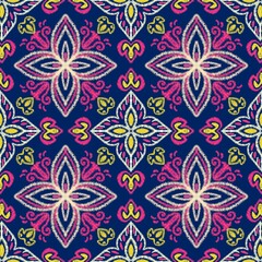 Fototapeta premium seamless floral traditional pattern. Designed for wallpaper, background, clothing, wrapping, fabric, Batik, tiles, embroidery style. 