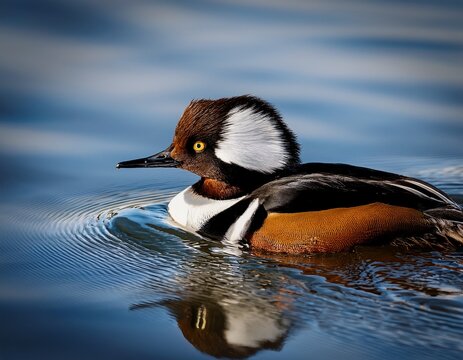 hooded merganser duck
