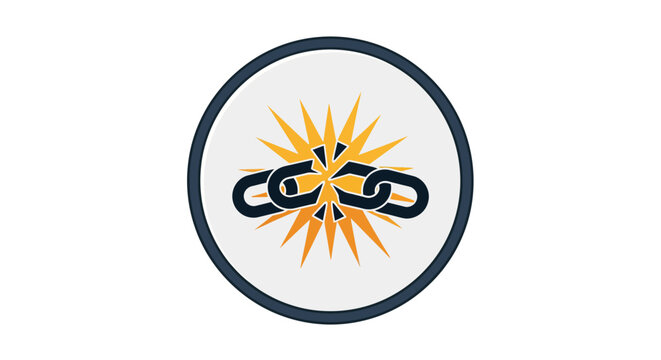 Broken Chain Symbol Representing Weakness or a Break in Connection