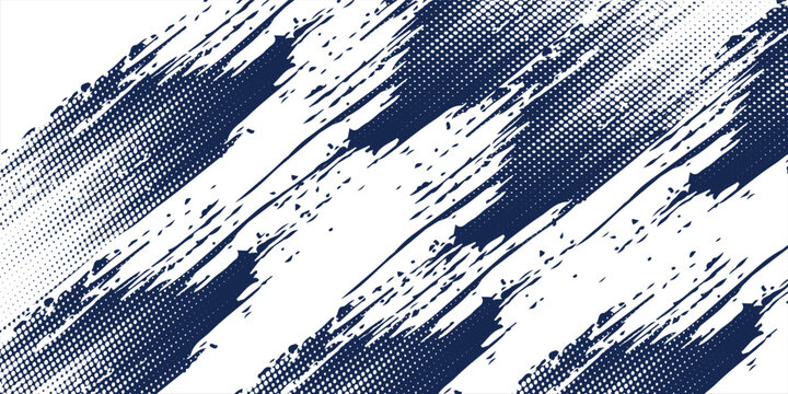 Abstract halftone wave dots background. Futuristic twisted grunge pattern, dots, circles. Vector modern optical pop art texture for posters, business cards and etc