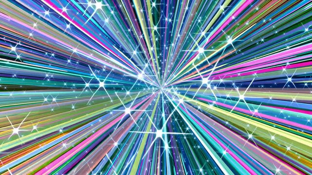 Sparkling Colorful Speed Line Effect Background