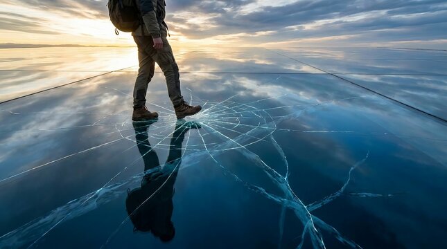 Walking on Thin Ice, Metaphor for Chronic Overthinking, Anxiety and Fear of Making Mistakes
