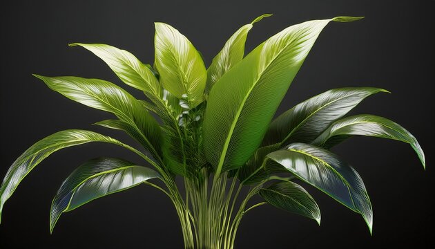 plants in 3d rendering beautiful plant in 3d rendering isolated isolated
