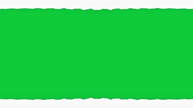 Editorial Paper Tear Reveal Transition on Green Screen Chroma Key