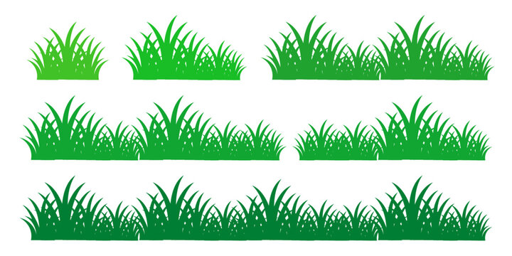 green grass illustration, sustainable grass nature, grass design in flat style