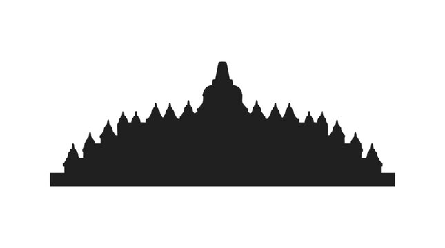 Borobudur Temple Silhouette